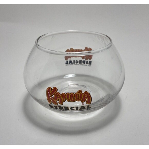 Kahlua Especial Fishbowl Glass Barware Cocktail 3 inch - Picture 1 of 4